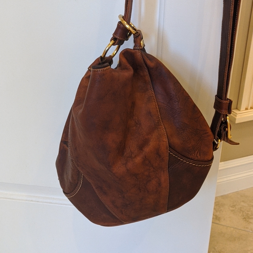 Marino Orlandi bucket/sling/backpack handbag